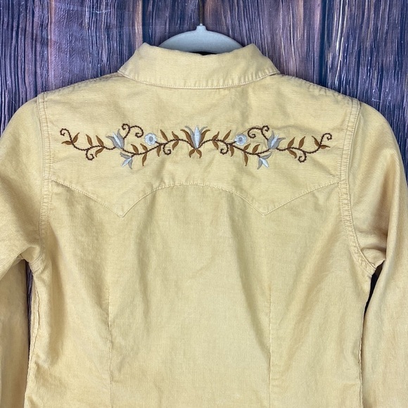 Yellow Corduroy Button Down Shirt - Picture 7 of 10